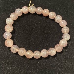 ROSE QUARTZ Genuine Elegant Pink Beaded Bracelet